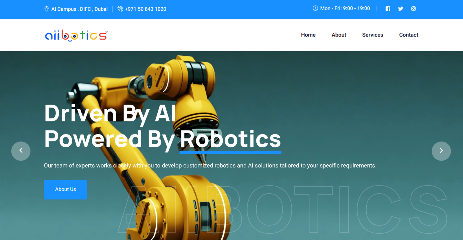 AIIBOTICS Mockup